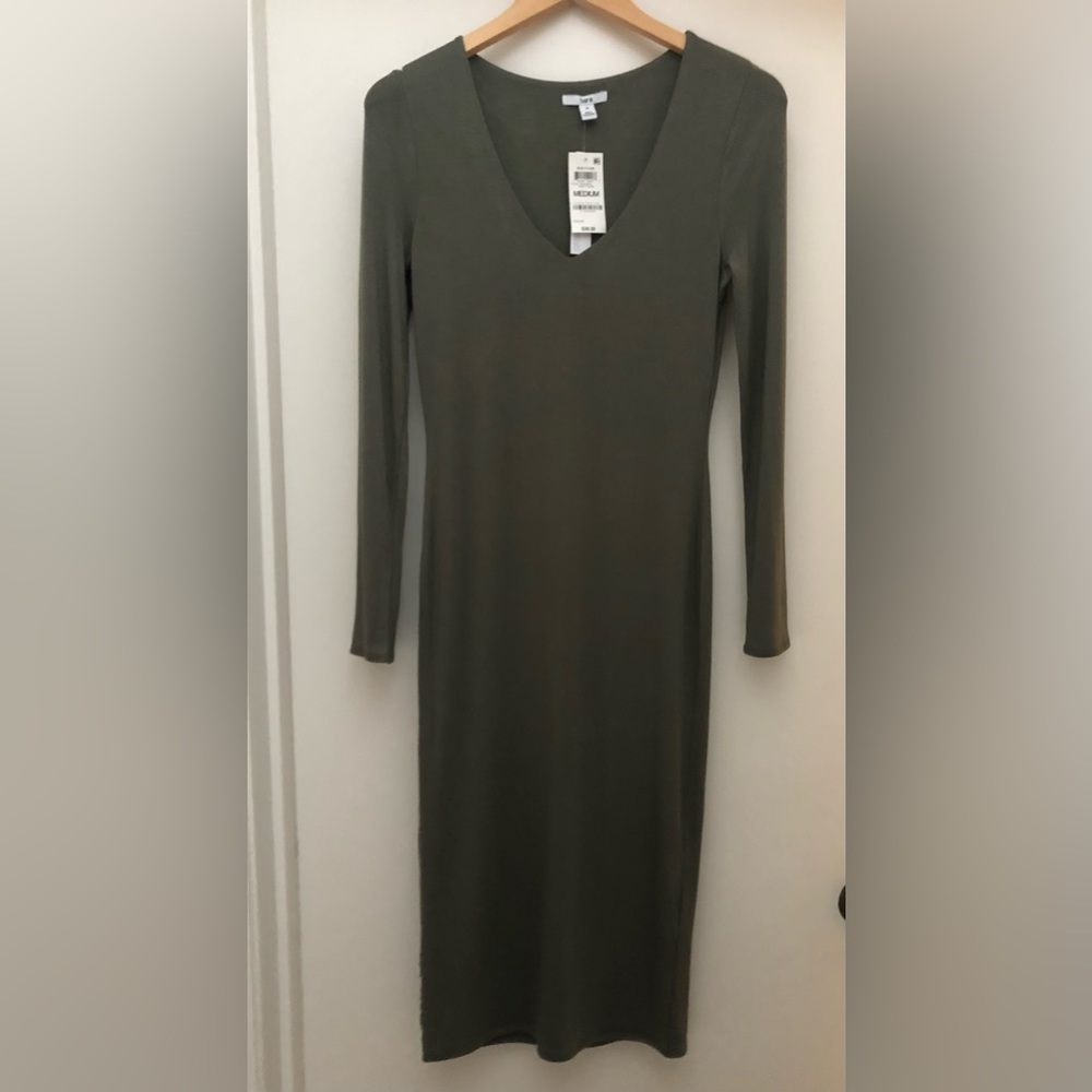 New with tags super soft midi body con dress 45” shoulder to bottom